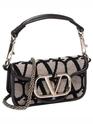 Micro Loco Toile Econograph Chain Bag Women s Shoulder - VALENTINO - BALAAN 1