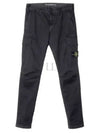 Wappen Patch Cargo Straight Pants Black - STONE ISLAND - BALAAN 2