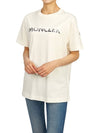 Logo Sequin Cotton Short Sleeve T-Shirt White - MONCLER - BALAAN 6