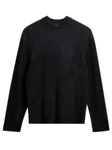 Men's Twain Plated Knit Sweater Black - J.LINDEBERG - BALAAN 1