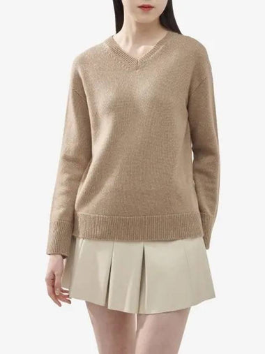 Max Mara Orion Cashmere Sweater Camel 19361141600001 - S MAX MARA - BALAAN 1