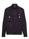 Re-Nylon Shirt Jacket Black - PRADA - BALAAN 2