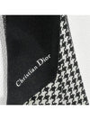 30 Montaigne Micha Silk Twill Scarf Black White - DIOR - BALAAN 5