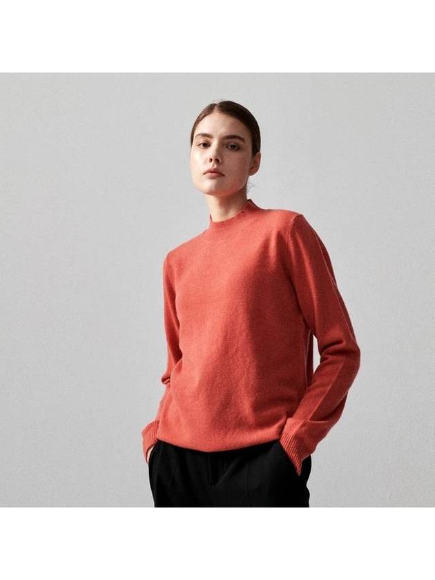 Lambswool Mock Neck Knit Top Pink - WHITE PROJECT - BALAAN 1