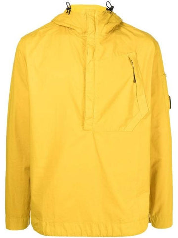 Lens Wappen Gabardine Anorak Yellow - CP COMPANY - BALAAN 1