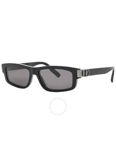 Dior CD ICON S2I Smoke Rectangular Men's Sunglasses DM40123I 01A 55 - DIOR - BALAAN 2