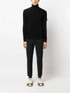 Men's Logo Patch Turtleneck Black - STONE ISLAND - BALAAN 4