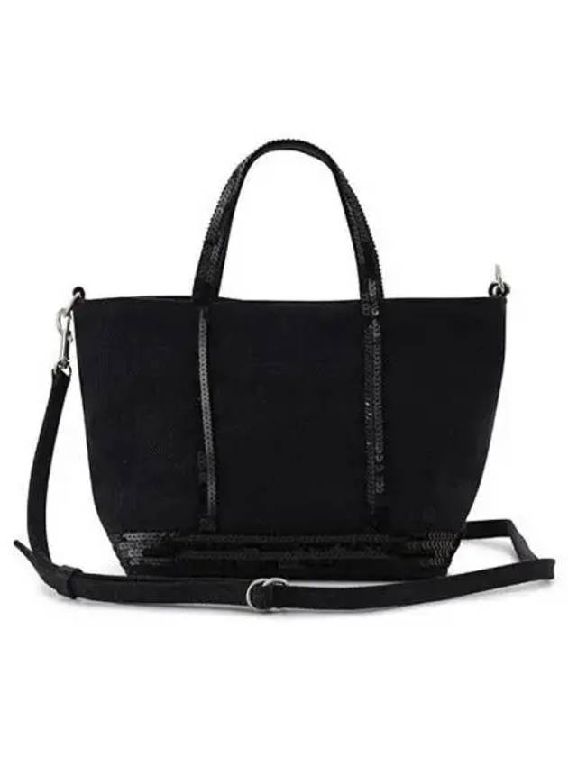 Sequin Embellished Tote Bag Black - VANESSA BRUNO - BALAAN 2