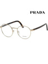 Glasses frame VPR52X ZVN 1O1 round frame gold HERITAGE - PRADA - BALAAN 1