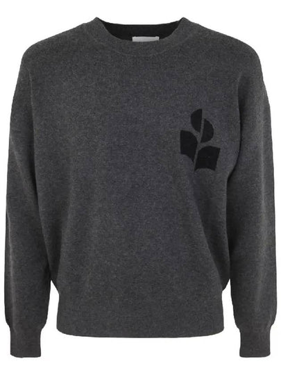 Ateley Logo Cotton Sweatshirt Dark Grey - ISABEL MARANT - BALAAN 2