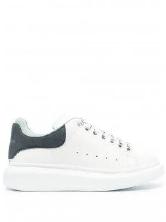 Women's Larry Oversole Blue Grey Tab Low Top Sneakers White - ALEXANDER MCQUEEN - BALAAN 2