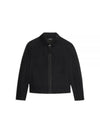 Linu Embossed Logo Zip-up Jacket Black - JACQUEMUS - BALAAN 2