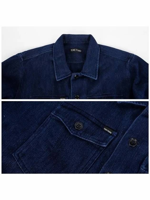 Cotton Long Sleeve Shirt Blue - TOM FORD - BALAAN 6