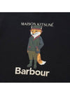 Logo Print Sweatshirt Black - BARBOUR - BALAAN 4