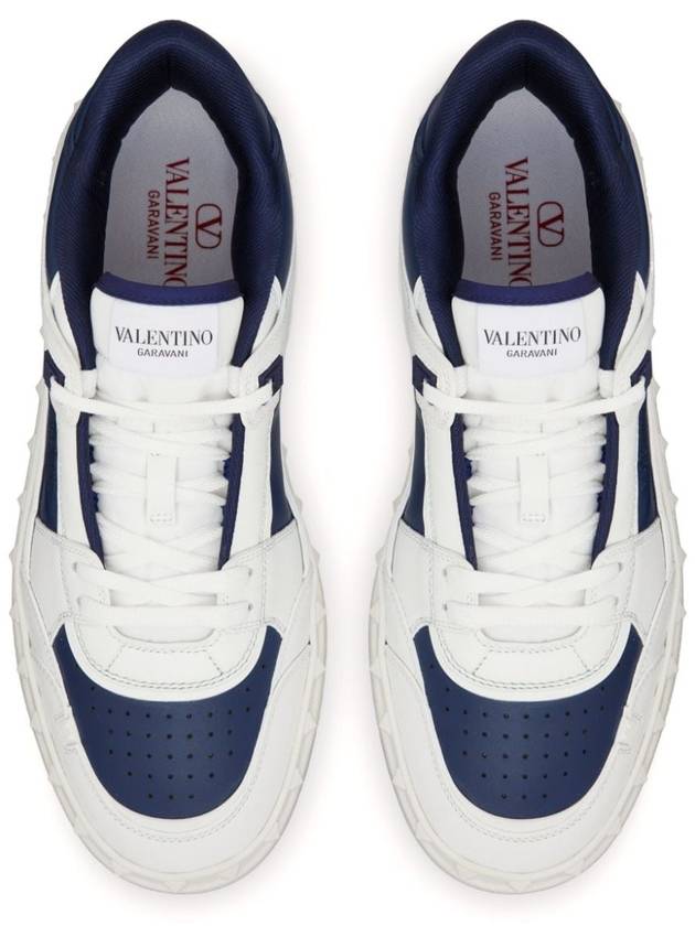 Freedots Calfskin Low Top Sneakers Blue - VALENTINO - BALAAN 4