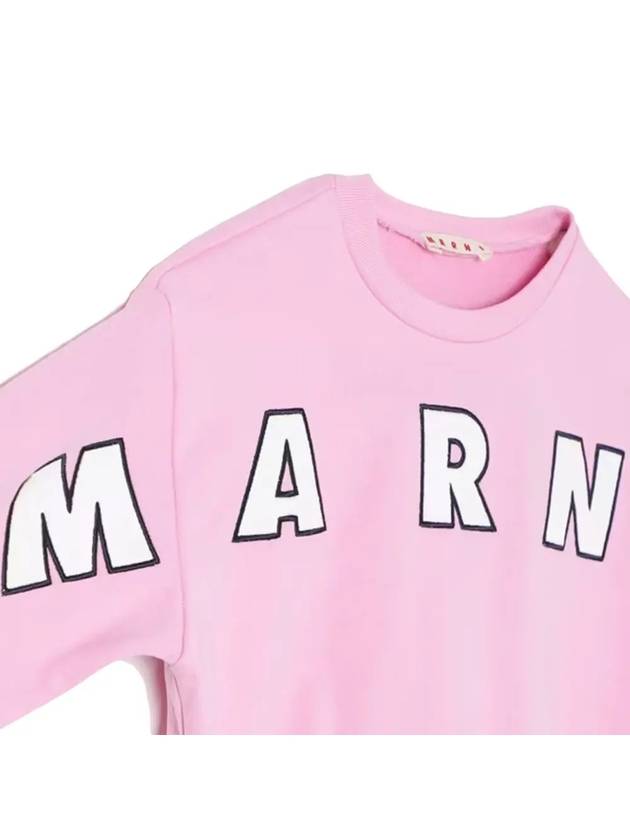 Kids Logo Crop Sweatshirt M01193 M00RE 0M345 - MARNI - BALAAN 4