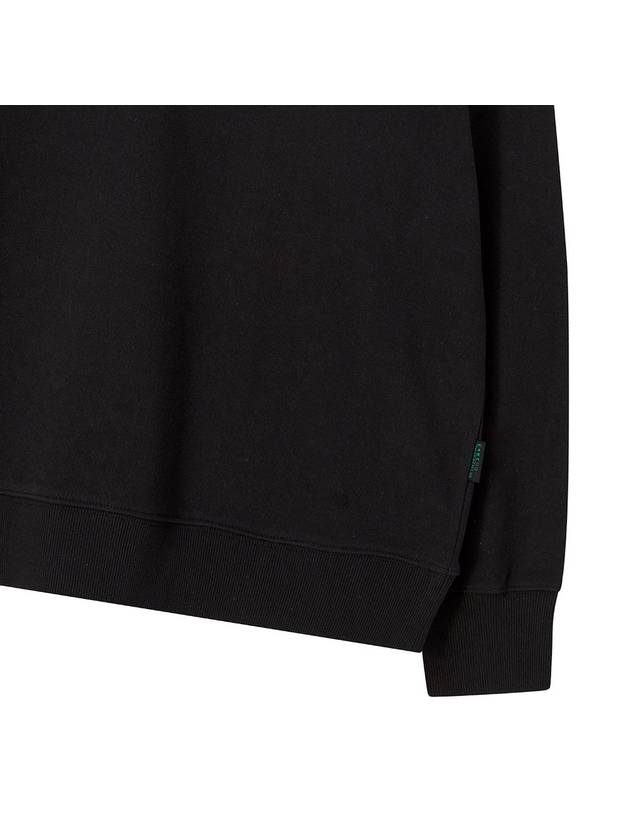 Essential Round Neck Sweatshirt Black - THE GREEN LAB - BALAAN 5