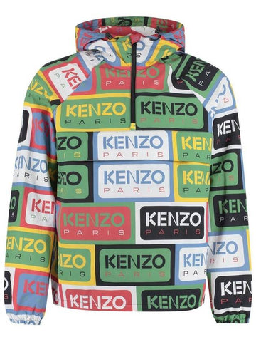 "Kenzo Labels" Windbreaker Jacket - KENZO - BALAAN 1