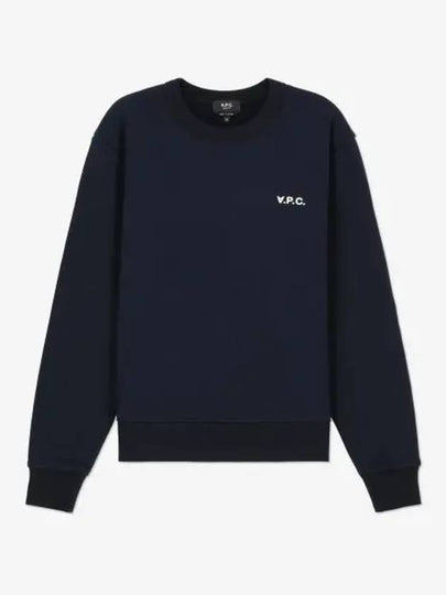 Boxy Petit VPC Sweatshirt Dark Navy - A.P.C. - BALAAN 2