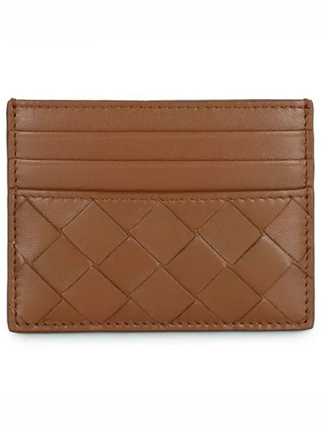 Intrecciato Leather Card Holder Brown - BOTTEGA VENETA - BALAAN 2