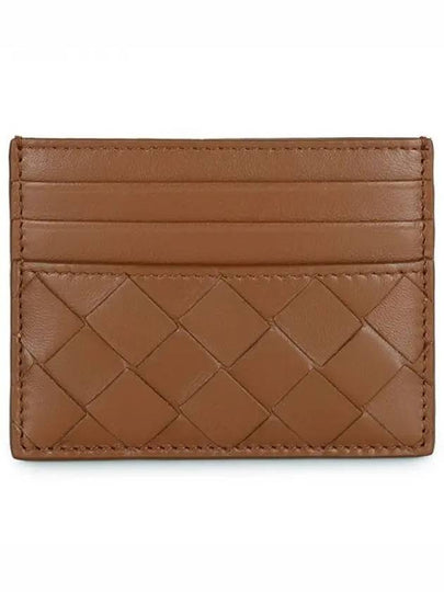 Intrecciato Leather Card Holder Brown - BOTTEGA VENETA - BALAAN 2