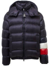 Wilm logo patch three stripes padded navy - MONCLER - BALAAN 1