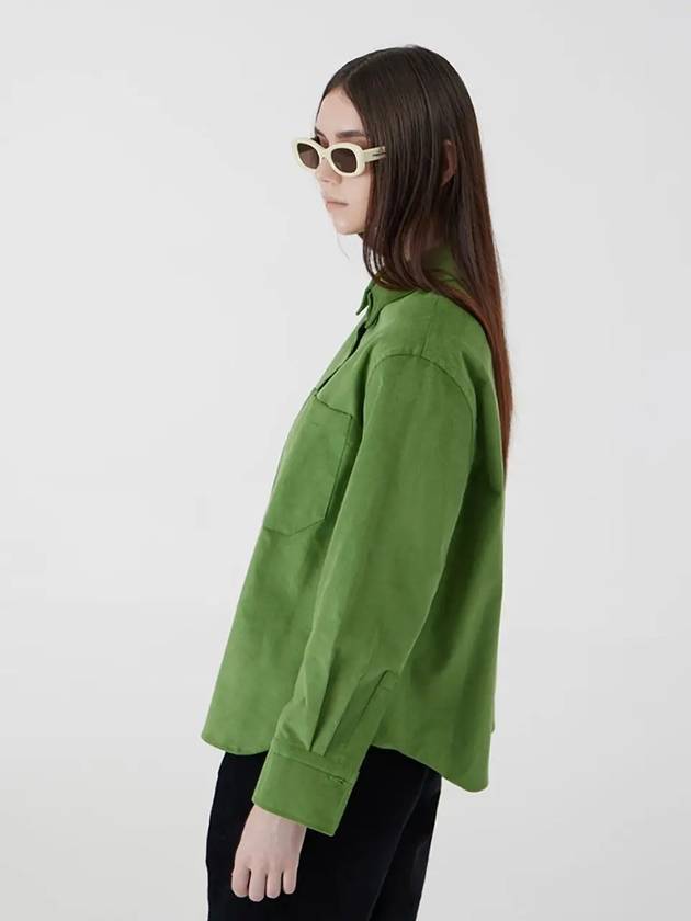 outer trendy corduroy shirt green - VOYONN - BALAAN 7