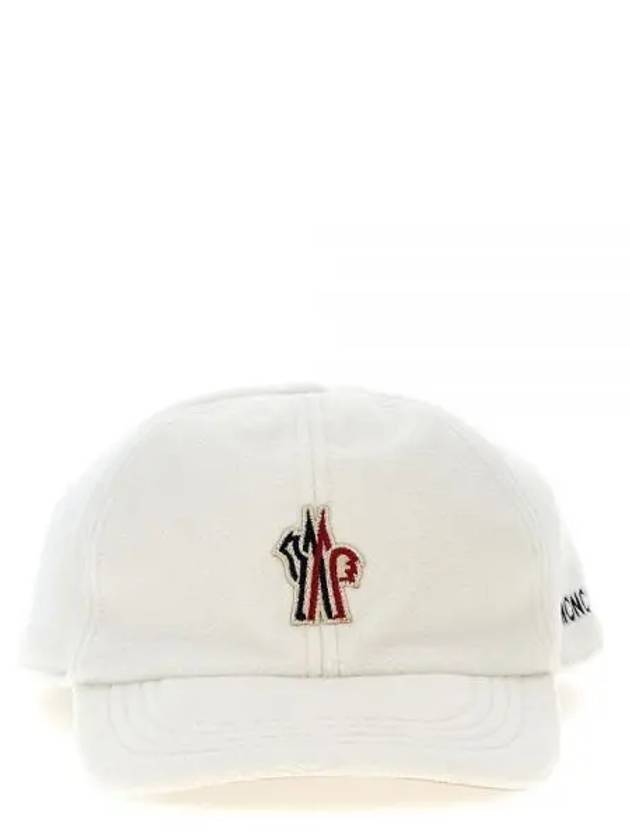 Grenoble logo patch ball cap white - MONCLER - BALAAN 1