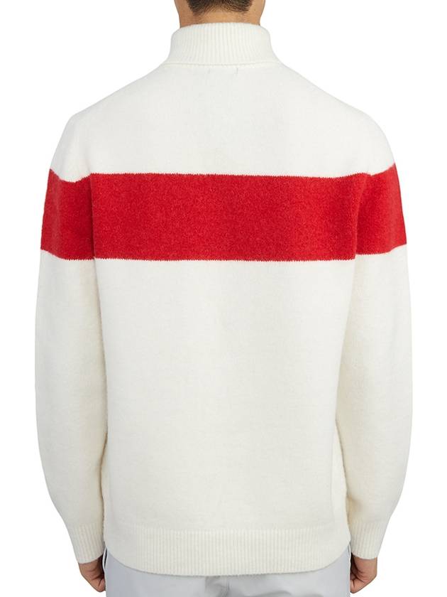 Wool Alpaca Golf Turtleneck White - J.LINDEBERG - BALAAN 5