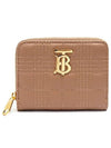 Lola Quilted Lambskin Zipper Half Wallet Brown - BURBERRY - BALAAN 2