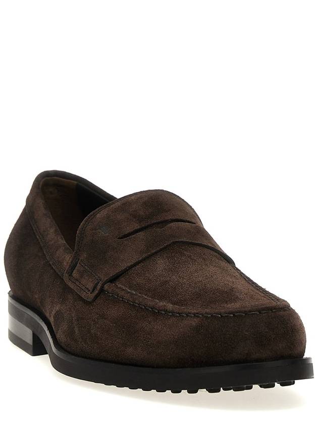 Mocassino Classic Suede Loafers Brown - TOD'S - BALAAN 3