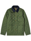 Kenning Quilting  Logo Patch Jacket Green - BARBOUR - BALAAN 1