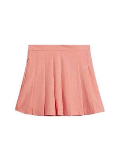 Adina Pleated Skirt  Orange - J.LINDEBERG - BALAAN 2