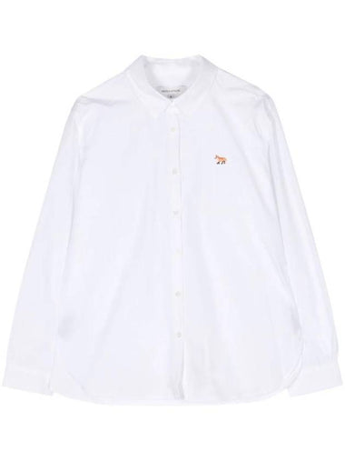 Baby Fox Cotton Shirt White - MAISON KITSUNE - BALAAN 1