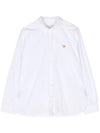 Baby Fox Cotton Shirt White - MAISON KITSUNE - BALAAN 1
