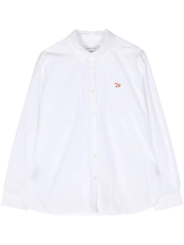 Baby Fox Cotton Shirt White - MAISON KITSUNE - BALAAN 1