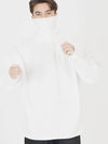 Wide Polar Neck Knit White - CHANCE'S NOI - BALAAN 3