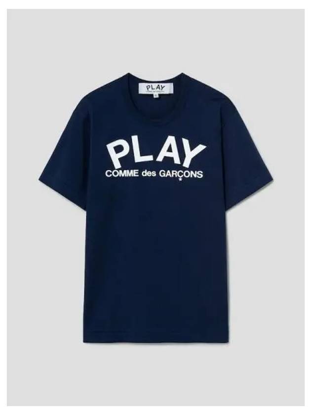 Logo print t shirt navy domestic product GM0024050992413 - COMME DES GARCONS PLAY - BALAAN 1