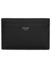 Logo Grain Card Wallet Black - CELINE - BALAAN 2