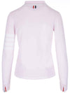Women's Tipping Jersey Viscose Knit Top Pink - THOM BROWNE - BALAAN 3