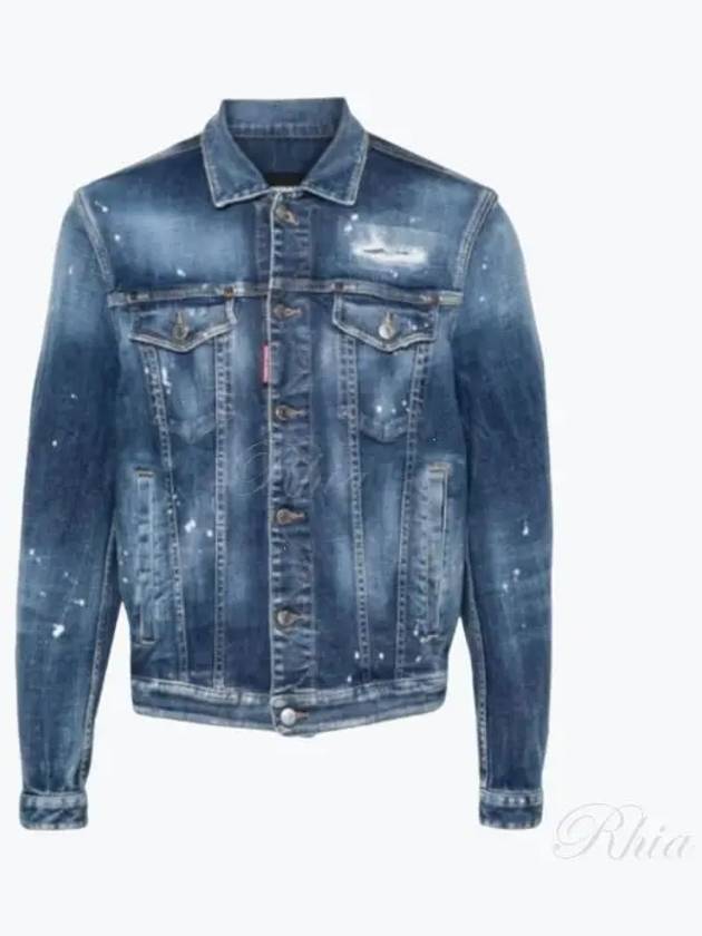 Dsquared2 Distressed Denim Jacket S74AM1521S30872 470 - DSQUARED2 - BALAAN 2