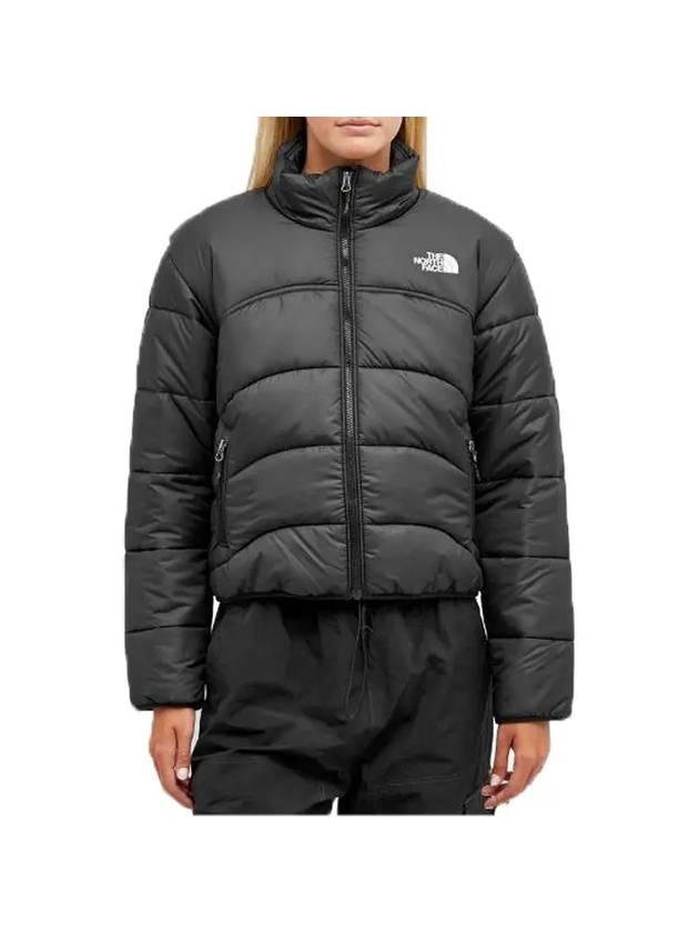 Women's Logo Print Side Zip Pockets Padding Black - THE NORTH FACE - BALAAN 5