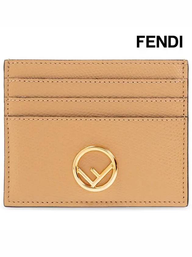 Signature Logo Card Wallet Beige - FENDI - BALAAN 3