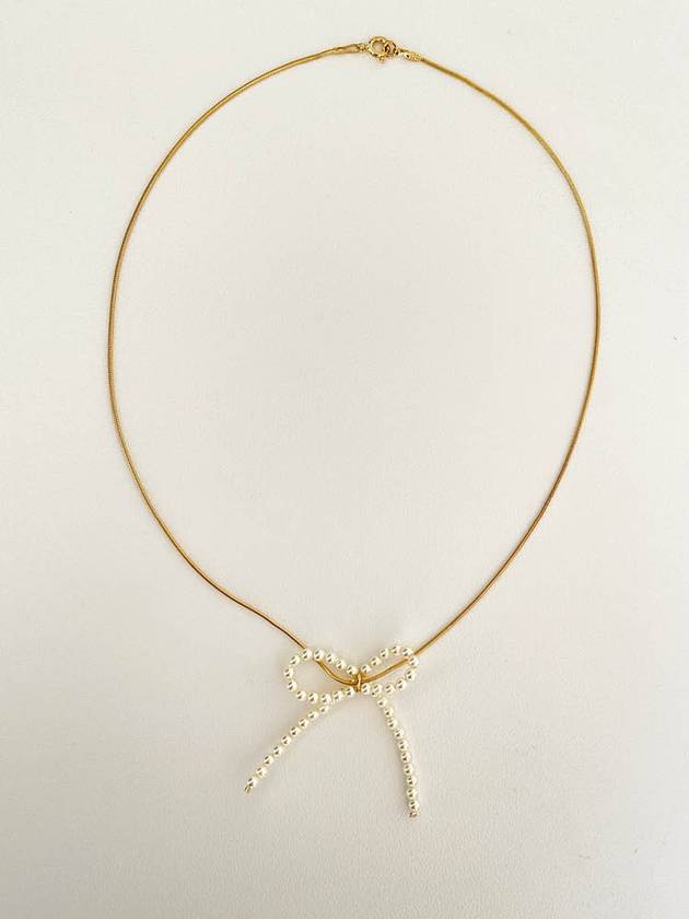 Tie a Bow Pearl Necklace - ELYONA - BALAAN 1