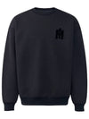 Max Crew Neck Double Face Jersey Sweatshirt Black - MACKAGE - BALAAN.