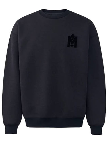 Max Crew Neck Double Face Jersey Sweatshirt Black - MACKAGE - BALAAN 1