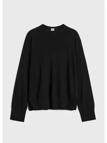 Crew neck silk cashmere knit 243 WRT0346 YA0084 001 - TOTEME - BALAAN 1