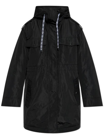 Michael Michael Kors Parka With Hood, Women's, Black - MICHAEL KORS - BALAAN 1