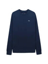 Rival Fleece Crew Sweatshirt Navy - UNDER ARMOUR - BALAAN 1