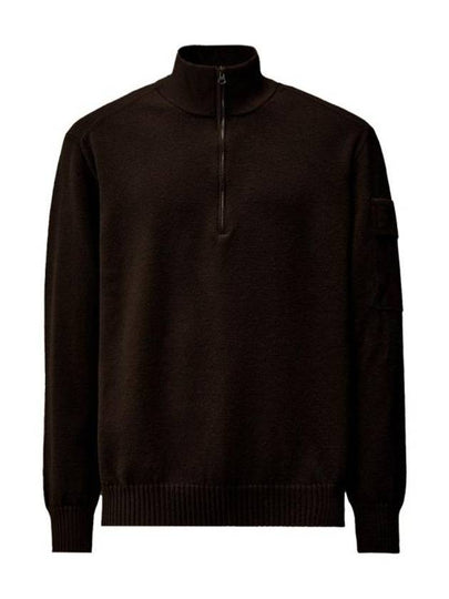 Merino Wool Polo Knit Top Rum Rasin - CP COMPANY - BALAAN 2